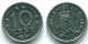 10 CENTS 1971 NETHERLANDS ANTILLES Nickel Colonial Coin #S13411.U.A - Antilles Néerlandaises