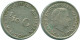 1/10 GULDEN 1970 ANTILLAS NEERLANDESAS PLATA Colonial Moneda #NL13106.3.E.A - Antilles Néerlandaises