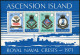 Ascension 152-155, 155a, MNH. Mi 152-155,Bl.3. Royal Naval Crests 1971. Phoenix, - Ascension (Ile De L')