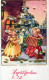 ANGEL CHRISTMAS Holidays Vintage Postcard CPSMPF #PAG708.A - Anges