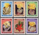 Benin 1001-1006, 1007, MNH. Michel 964-969, 970 Bl.32. Flowering Cactus, 1997. - Benin – Dahomey (1960-...)