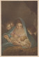 Jungfrau Maria Madonna Jesuskind Weihnachten Religion Vintage Ansichtskarte Postkarte CPSM #PBB786.A - Virgen Mary & Madonnas
