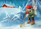 WEIHNACHTSMANN SANTA CLAUS Neujahr Weihnachten GNOME Vintage Ansichtskarte Postkarte CPSM #PBA740.A - Santa Claus