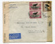 !!! CONGO BELGE, LETTRE PAR AVION DE LEOPOLDVILLE POUR NEW YORK DE 1945 - Lettres & Documents