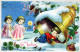 ANGELO Natale Vintage Cartolina CPA #PKE133.A - Angels