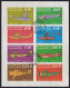 Gabon C103ah-C104ad Sheets,CTO. Junkers,Dornier,Fokker,Sikorsky.Aircraft 1970. - Gabon