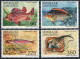 Gabon 610-613,613a,MNH.Michel 979-982,Bl.56. Fish 1987.Adioryx Bastatus,Scarus, - Gabon