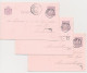 Briefkaart Geuzendam P33 A C D - Stempel Vroeger Dan Uitgifte - Entiers Postaux