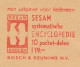 Meter Cover Netherlands 1963 Sesam Systematic Encyclopedia - Books - Unclassified
