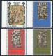 Ghana 516-519,520 Ad Sheet, MNH.Mi 540-543, Bl.54. Easter. Thomas De Coloswar. - Prematasellado