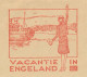 Meter Cover Netherlands 1933 Holiday In England - Boat - Travel Agency - Amsterdam - Other & Unclassified