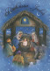 Vergine Maria Madonna Gesù Bambino Natale Religione Vintage Cartolina CPSM #PBB928.IT - Virgen Mary & Madonnas