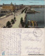 Ansichtskarte Hamburg Jungfernstieg (Goldfenster AK) 1913 Goldrand - Other & Unclassified