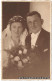 Ansichtskarte  Brautpaar Portriait Mit Schleier Und Blumen 1940 - Koppels
