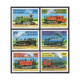 Guinea 1450-1455, 1456 Sheet, MNH. Locomotives, 1997. - Guinea (1958-...)