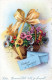 FLOWERS Vintage Ansichtskarte Postkarte CPSMPF #PKG067.DE - Flowers