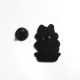 Pin's NEUF En Métal Pins - Chat Noir Dans Une Plante (Réf 1) - Tiere