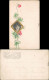  Glückwunsch / Grusskarten - Portrai Von Frau Mit Blumen 1900 Goldrand - Other & Unclassified