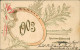 Neujahr Sylvester New Year Künstlerkarte Gold 1903 Goldrand/Prägekarte - Autres & Non Classés