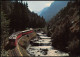 Ansichtskarte  Eisenbahn Schweiz: Zug Brig-Visp-Zermatt Bahn Brunegghorn 1980 - Trains