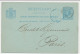 Briefkaart G. 27 Particulier Bedrukt Amsterdam - Frankrijk 1887 - Postal Stationery