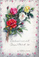 FLOWERS Vintage Postcard CPSM #PAS539.GB - Flowers