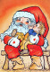 SANTA CLAUS CHILDREN CHRISTMAS Holidays Vintage Postcard CPSM #PAK333.GB - Santa Claus