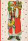 SANTA CLAUS CHRISTMAS Holidays Vintage Postcard CPSM #PAJ622.GB - Kerstman