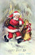 SANTA CLAUS CHRISTMAS Holidays Vintage Postcard CPSMPF #PAJ419.GB - Santa Claus