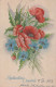 FLEURS Vintage Carte Postale CPA #PKE704.FR - Flowers