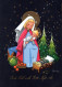 Vierge Marie Madone Bébé JÉSUS Noël Religion Vintage Carte Postale CPSM #PBP953.FR - Vierge Marie & Madones