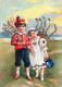 PÂQUES ENFANTS Vintage Carte Postale CPSM #PBO315.FR - Easter