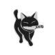 Delcampe - Lot De 3 Pin's NEUFS En Métal Pins - Chat Noir Avec Un Couteau Killer Cat - Animals