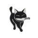 Delcampe - Lot De 3 Pin's NEUFS En Métal Pins - Chat Noir Avec Un Couteau Killer Cat - Animali