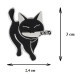 Delcampe - Lot De 3 Pin's NEUFS En Métal Pins - Chat Noir Avec Un Couteau Killer Cat - Animali