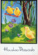 EASTER CHICKEN EGG Vintage Postcard CPSM #PBO632.GB - Easter