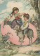 EASTER CHILDREN EGG Vintage Postcard CPSM #PBO312.GB - Easter