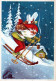 SANTA CLAUS Happy New Year Christmas Vintage Postcard CPSM #PBL456.GB - Kerstman