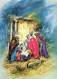 Virgen Mary Madonna Baby JESUS Christmas Religion Vintage Postcard CPSM #PBB860.GB - Jungfräuliche Marie Und Madona