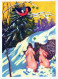 Happy New Year Christmas BIRD RABBIT Vintage Postcard CPSM #PBB475.GB - Nouvel An