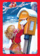 Happy New Year Christmas CHILDREN Vintage Postcard CPSM #PAY731.GB - New Year
