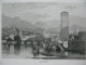 Italy Italia  4x Antique Engraving Rome Trient Venice Grand Canal Adelsberg - Prenten & Gravure