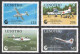 Lesotho 695-698,699,MNH.Michel 752-755,Bl.59.Red Cross 125,1989.Ambulance Planes - Lesotho (1966-...)