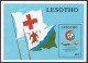 Lesotho 695-698,699,MNH.Michel 752-755,Bl.59.Red Cross 125,1989.Ambulance Planes - Lesotho (1966-...)