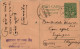 India Postal Stationery Goddess 9p To Sujrangarh - Postkaarten