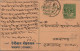 India Postal Stationery Goddess 9p  - Cartes Postales