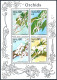 Malawi 578-581,581a Sheet,MNH.Michel 557-560,Bl.72. Orchids 1990. - Malawi (1964-...)