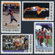 Niger 527-530,531, MNH. Mi 714-717,Bl.30. Olympics Moscow-1980. Winners:Javelin, - Niger (1960-...)