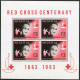 Nigeria 147-149,149a Sheet, MNH. Michel 138-140,Bl.2. Red Cross Centenary, 1963. - Nigeria (1961-...)