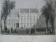 Belgium 4x Original Antique Engraving Brussels Palace Bruges Tower Belfort - Prenten & Gravure